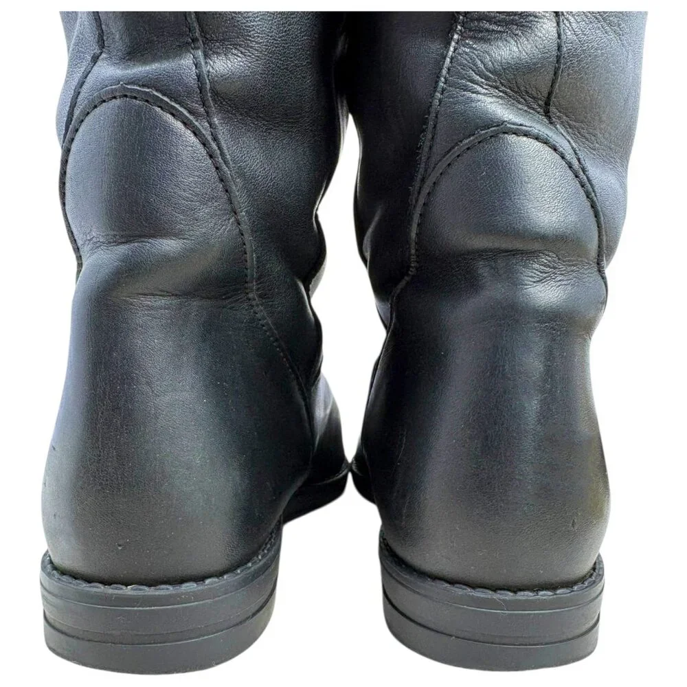 Canada‎ North Black Leather Fleece Insulated Mid Calf Winter Boot